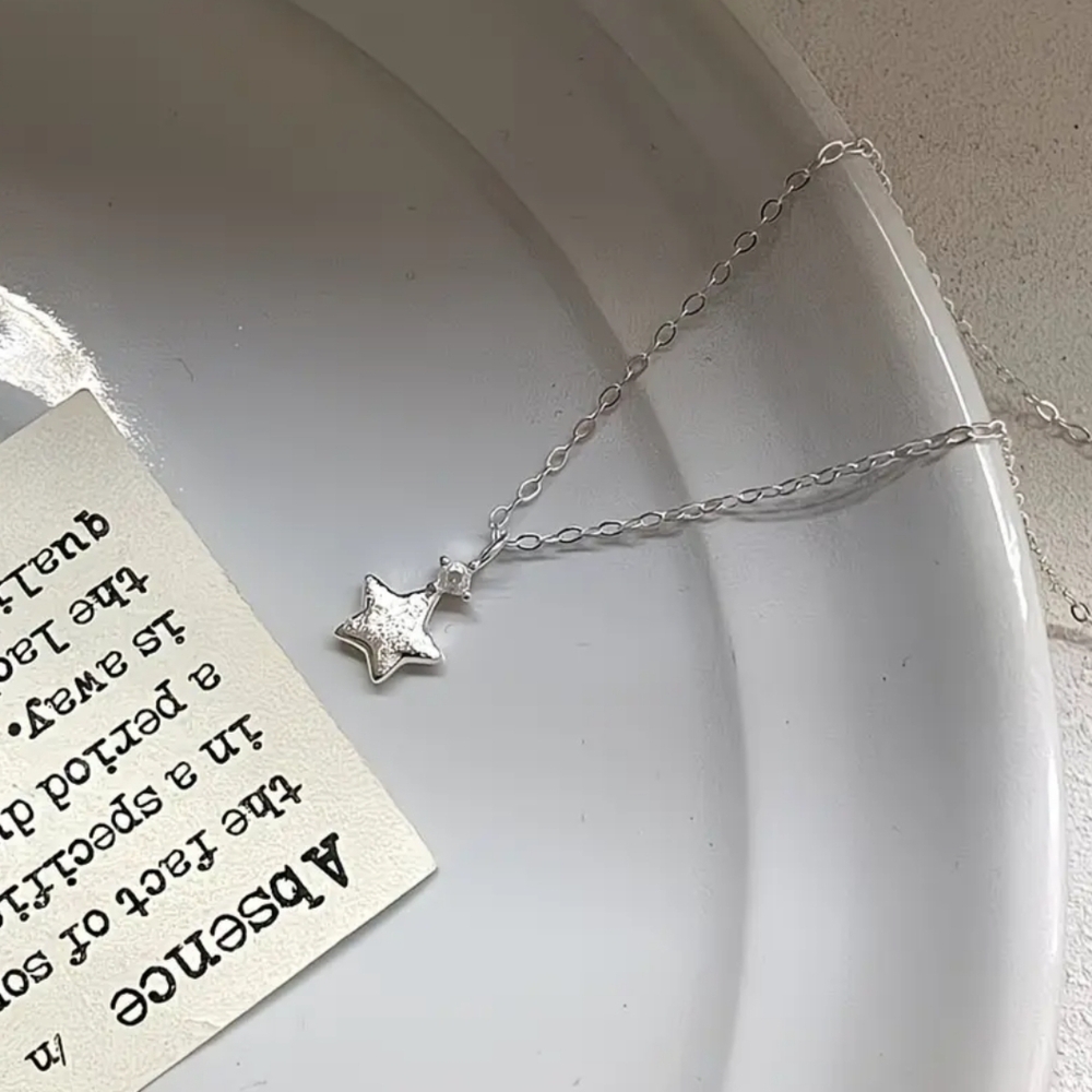 Sterling Silver Star Pendant Necklace